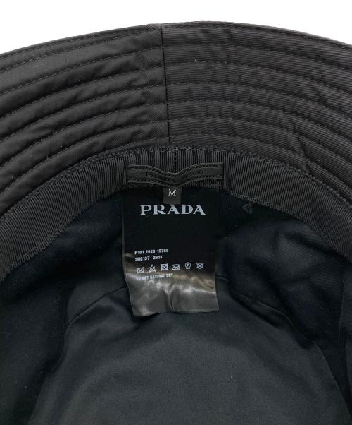 PRADA（プラダ）PRADA (プラダ) 2HC137　バケットハット ブラック サイズ:Mの古着・服飾アイテム
