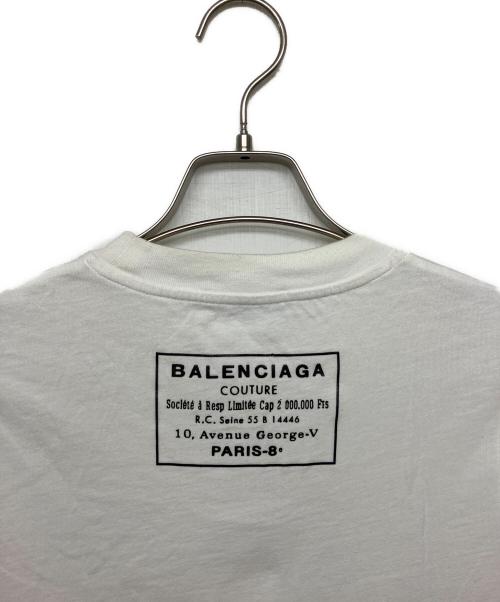 BALENCIAGA（バレンシアガ）BALENCIAGA (バレンシアガ) UP57 2017 01639 半袖カットソー ホワイト サイズ:XSの古着・服飾アイテム