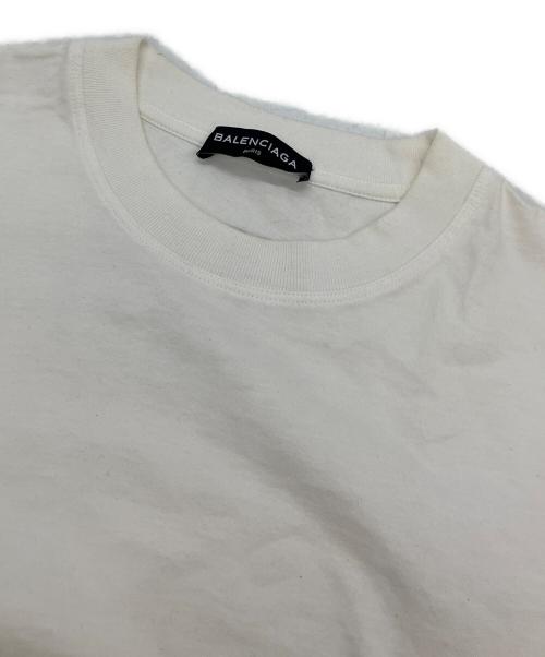 BALENCIAGA（バレンシアガ）BALENCIAGA (バレンシアガ) UP57 2017 01639 半袖カットソー ホワイト サイズ:XSの古着・服飾アイテム