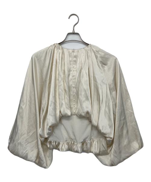 weakend（ウィークエンド）WEAKEND (ウィークエンド) 2508-WKD-FJP0040　長袖ブラウス ベージュ サイズ:２の古着・服飾アイテム