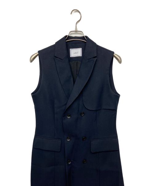 weakend（ウィークエンド）WEAKEND (ウィークエンド) 2505-WKD-FOP0021　ジレワンピース ネイビー サイズ:２の古着・服飾アイテム