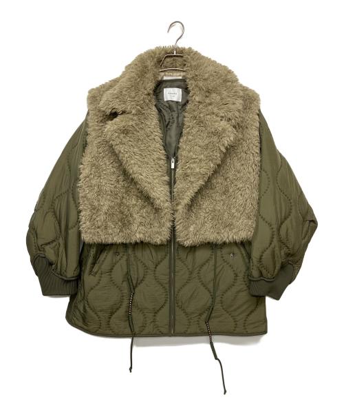 Ameri（アメリ）AMERI (アメリ) BOA VEST SET QUILTING COAT グリーン サイズ:FREEの古着・服飾アイテム