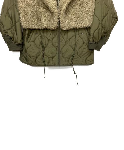 Ameri（アメリ）AMERI (アメリ) BOA VEST SET QUILTING COAT グリーン サイズ:FREEの古着・服飾アイテム