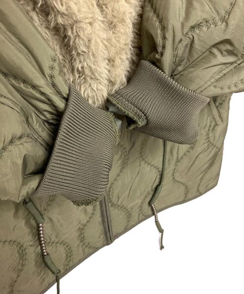 Ameri（アメリ）AMERI (アメリ) BOA VEST SET QUILTING COAT グリーン サイズ:FREEの古着・服飾アイテム
