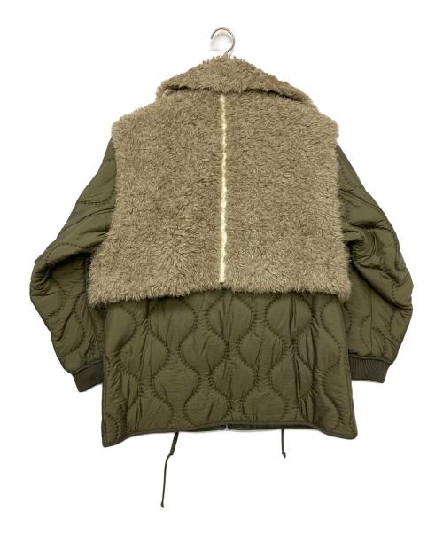 Ameri（アメリ）AMERI (アメリ) BOA VEST SET QUILTING COAT グリーン サイズ:FREEの古着・服飾アイテム