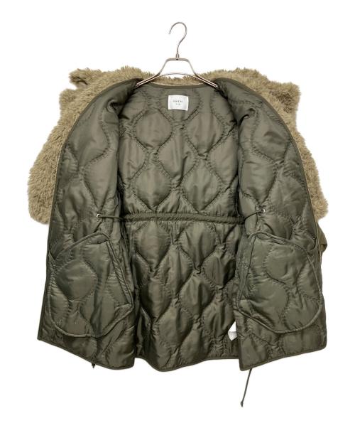Ameri（アメリ）AMERI (アメリ) BOA VEST SET QUILTING COAT グリーン サイズ:FREEの古着・服飾アイテム