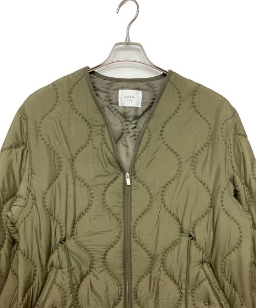 Ameri（アメリ）AMERI (アメリ) BOA VEST SET QUILTING COAT グリーン サイズ:FREEの古着・服飾アイテム