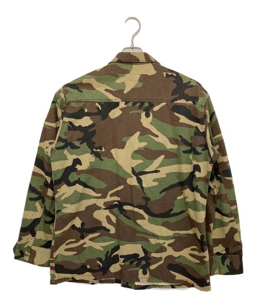 Saint Laurent Paris（サンローランパリ）Saint Laurent Paris (サンローランパリ) マルチワッペン ミリタリージャケット カーキ サイズ:Mの古着・服飾アイテム