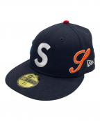 New Era×SUPREMEニューエラ×シュプリーム）の古着「Multi S Logo　キャップ」｜ネイビー