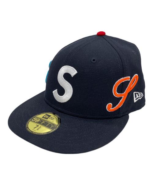 New Era（ニューエラ）New Era (ニューエラ) Supreme (シュプリーム) Multi S Logo　キャップ ネイビー サイズ:７8/5の古着・服飾アイテム