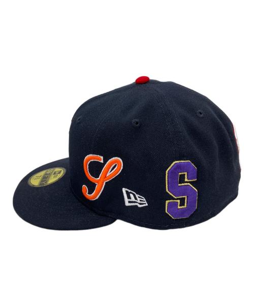 New Era（ニューエラ）New Era (ニューエラ) Supreme (シュプリーム) Multi S Logo　キャップ ネイビー サイズ:７8/5の古着・服飾アイテム
