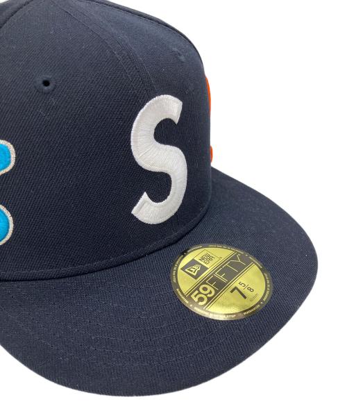 New Era（ニューエラ）New Era (ニューエラ) Supreme (シュプリーム) Multi S Logo　キャップ ネイビー サイズ:７8/5の古着・服飾アイテム