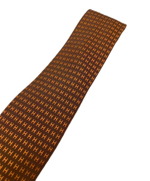 HERMES（エルメス）HERMES (エルメス) ネクタイ ブラウン サイズ:FREEの古着・服飾アイテム