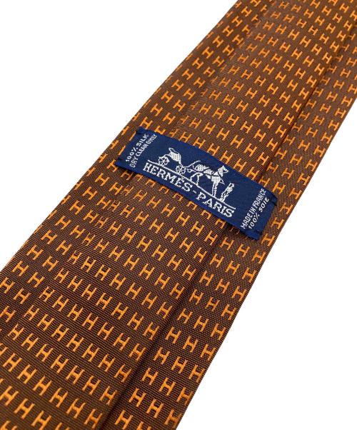 HERMES（エルメス）HERMES (エルメス) ネクタイ ブラウン サイズ:FREEの古着・服飾アイテム