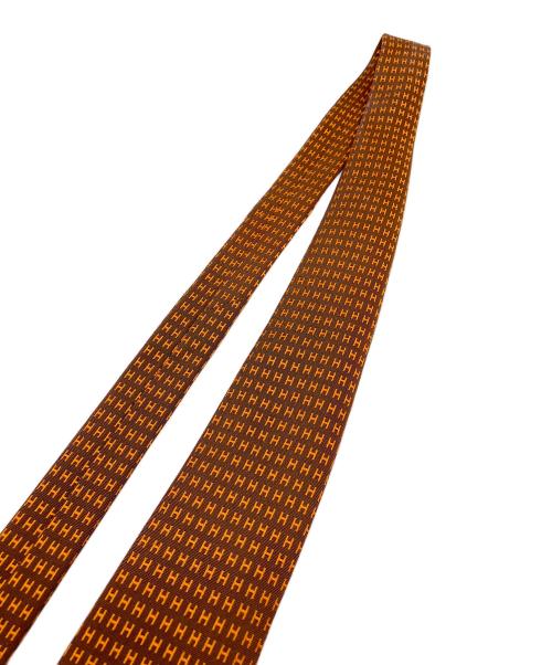 HERMES（エルメス）HERMES (エルメス) ネクタイ ブラウン サイズ:FREEの古着・服飾アイテム