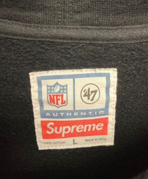 SUPREME（シュプリーム）Supreme (シュプリーム) hooded sweatshirt NFL 47　プルオーバーパーカー ブラック サイズ:Lの古着・服飾アイテム