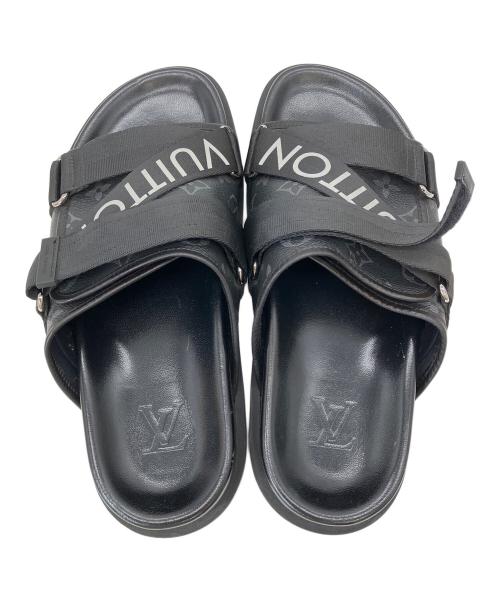 LOUIS VUITTON（ルイ ヴィトン）LOUIS VUITTON (ルイ ヴィトン) サンダル ブラック サイズ:８の古着・服飾アイテム