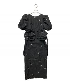 中古・古着通販】Bibiy. (ビビィ) DARLENE SHUSHU MINI SKIRT ブラック