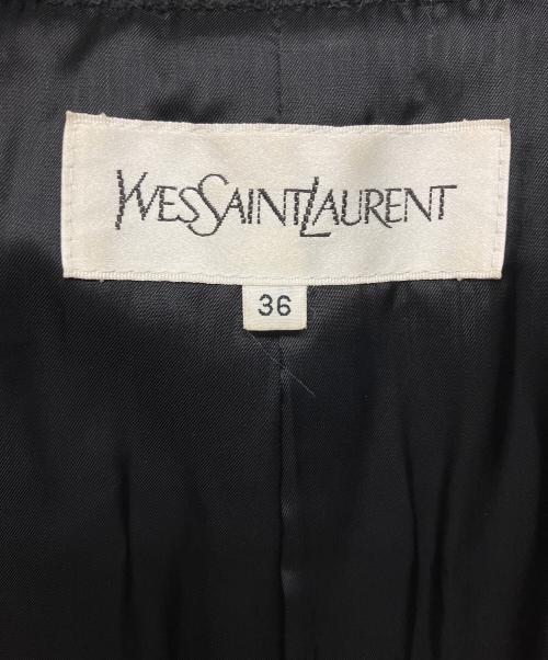 Yves Saint Laurent（イヴサンローラン）Yves Saint Laurent (イヴサンローラン) NTA61-165　ダブルチェスターロングコ－ト グレー サイズ:36の古着・服飾アイテム
