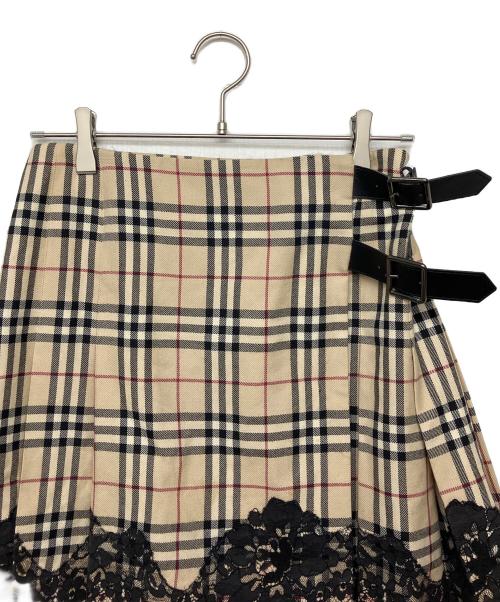 BURBERRY LONDON（バーバリーロンドン）BURBERRY LONDON (バーバリーロンドン) ノバチェックラップスカート ベージュ サイズ:Sの古着・服飾アイテム
