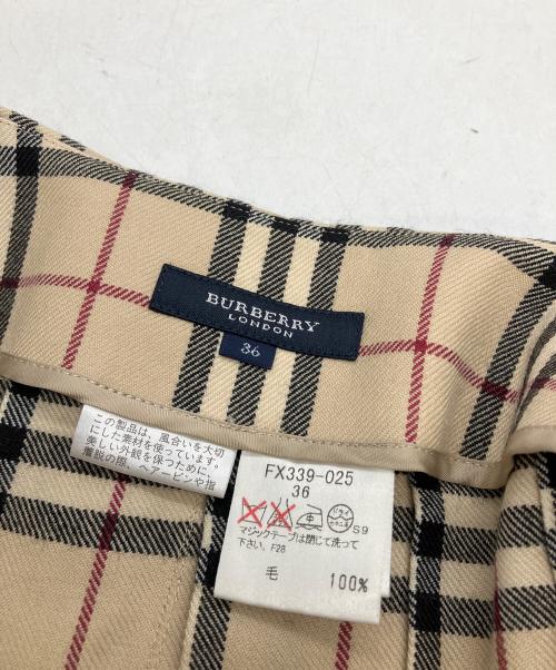BURBERRY LONDON（バーバリーロンドン）BURBERRY LONDON (バーバリーロンドン) ノバチェックラップスカート ベージュ サイズ:Sの古着・服飾アイテム
