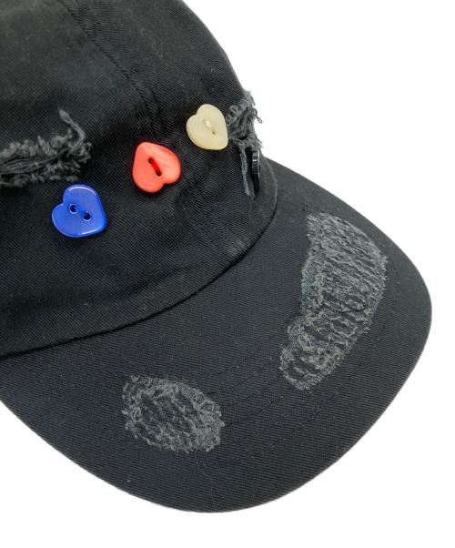 GLASS CYPRESS（グラス・サイプレス）GLASS CYPRESS (グラス・サイプレス) Black Heart Hat　キャップ ブラック サイズ:不明の古着・服飾アイテム