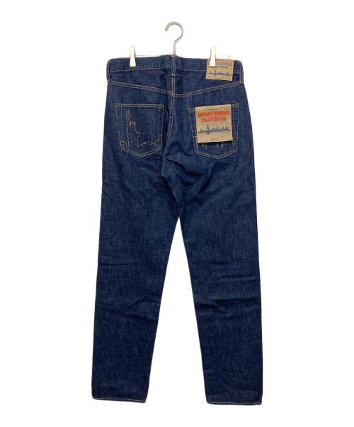 MOANDMO CLOTHING（モーアンドモークロージング）MOANDMO CLOTHING (モーアンドモークロージング) 7834211202　自由の女神　デニムパンツ インディゴ サイズ:W32×L32 未使用品の古着・服飾アイテム