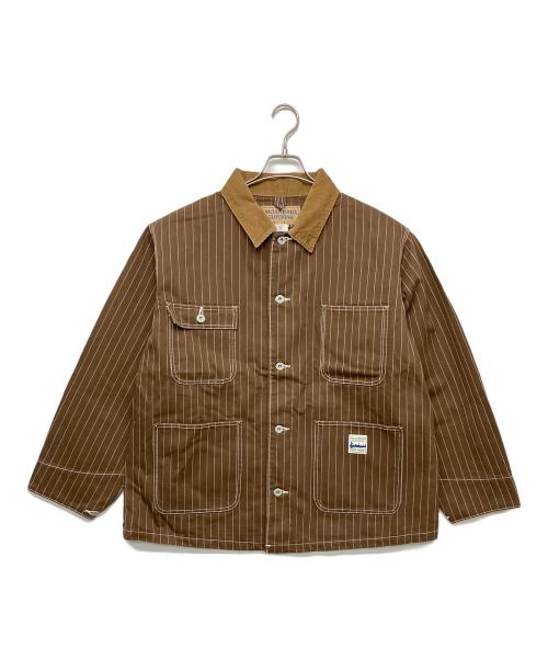 MOANDMO CLOTHING（モーアンドモークロージング）MOANDMO CLOTHING (モーアンドモークロージング) カバーオール ブラウン サイズ:XL 未使用品の古着・服飾アイテム