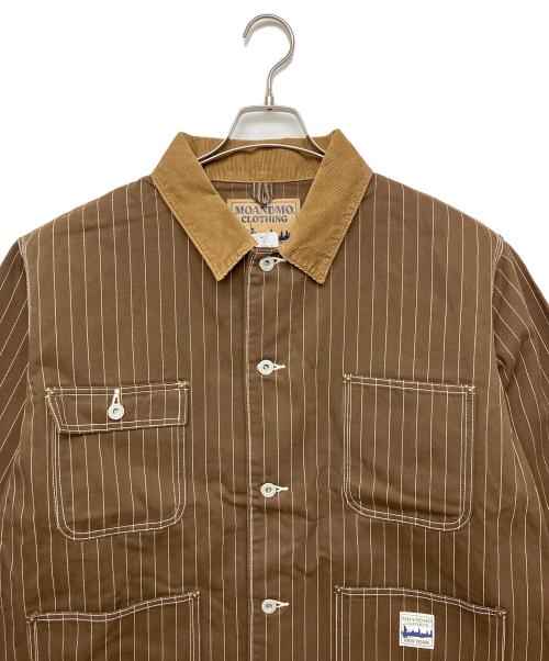 MOANDMO CLOTHING（モーアンドモークロージング）MOANDMO CLOTHING (モーアンドモークロージング) カバーオール ブラウン サイズ:XL 未使用品の古着・服飾アイテム