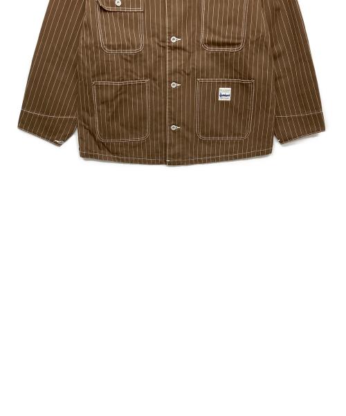 MOANDMO CLOTHING（モーアンドモークロージング）MOANDMO CLOTHING (モーアンドモークロージング) カバーオール ブラウン サイズ:XL 未使用品の古着・服飾アイテム