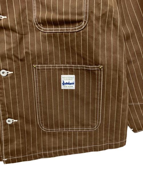 MOANDMO CLOTHING（モーアンドモークロージング）MOANDMO CLOTHING (モーアンドモークロージング) カバーオール ブラウン サイズ:XL 未使用品の古着・服飾アイテム