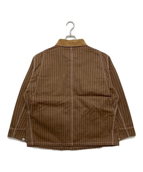 MOANDMO CLOTHING（モーアンドモークロージング）MOANDMO CLOTHING (モーアンドモークロージング) カバーオール ブラウン サイズ:XL 未使用品の古着・服飾アイテム