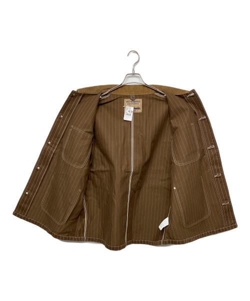 MOANDMO CLOTHING（モーアンドモークロージング）MOANDMO CLOTHING (モーアンドモークロージング) カバーオール ブラウン サイズ:XL 未使用品の古着・服飾アイテム
