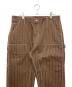MOANDMO CLOTHING (モーアンドモークロージング) 7834210202　ダブルストライプパンツ ブラウン サイズ:S 未使用品：25000円