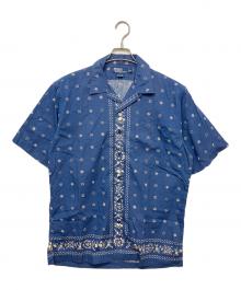 POLO RALPH LAUREN（ポロ・ラルフローレン）の古着「CLAYTON　バンダナ柄　半袖シャツ」｜ネイビー