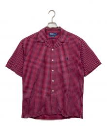 POLO RALPH LAUREN（ポロ・ラルフローレン）の古着「CALDWELL　ギンガムチェック　半袖シャツ」｜レッド