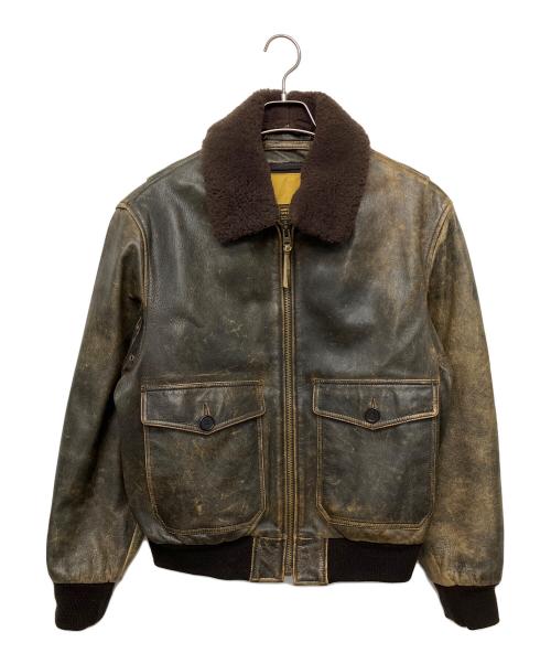 AVIREX（アヴィレックス）AVIREX (アヴィレックス) TYPE G-1フライトレザージャケット ブラウン サイズ:Mの古着・服飾アイテム