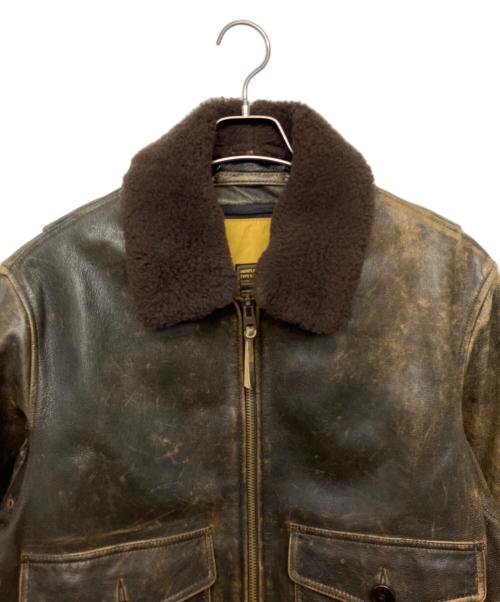 AVIREX（アヴィレックス）AVIREX (アヴィレックス) TYPE G-1フライトレザージャケット ブラウン サイズ:Mの古着・服飾アイテム