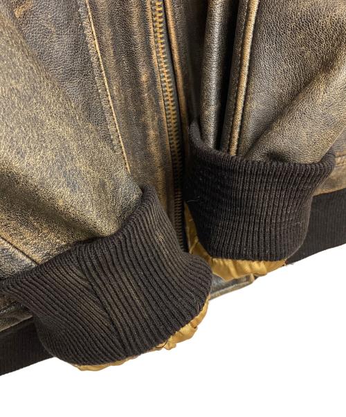 AVIREX（アヴィレックス）AVIREX (アヴィレックス) TYPE G-1フライトレザージャケット ブラウン サイズ:Mの古着・服飾アイテム