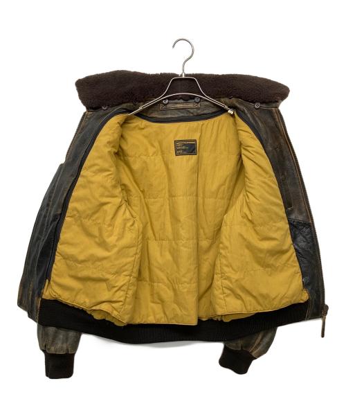 AVIREX（アヴィレックス）AVIREX (アヴィレックス) TYPE G-1フライトレザージャケット ブラウン サイズ:Mの古着・服飾アイテム