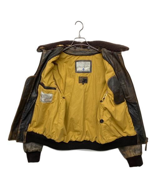 AVIREX（アヴィレックス）AVIREX (アヴィレックス) TYPE G-1フライトレザージャケット ブラウン サイズ:Mの古着・服飾アイテム
