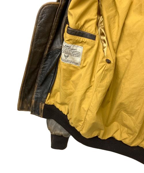 AVIREX（アヴィレックス）AVIREX (アヴィレックス) TYPE G-1フライトレザージャケット ブラウン サイズ:Mの古着・服飾アイテム