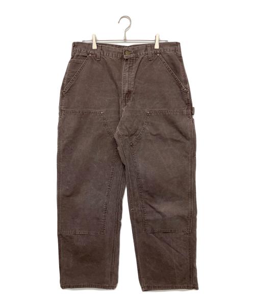CarHartt（カーハート）CarHartt (カーハート) ダブルニーペインターパンツ　05年 USA製 ブラウン サイズ:W36×L30の古着・服飾アイテム