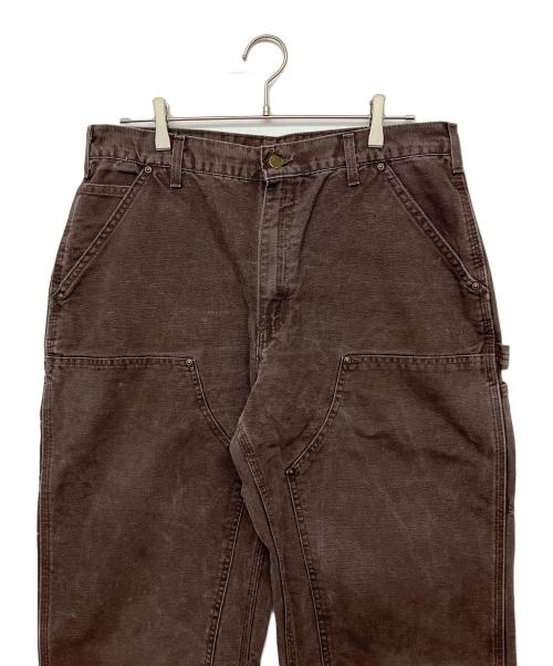 CarHartt（カーハート）CarHartt (カーハート) ダブルニーペインターパンツ　05年 USA製 ブラウン サイズ:W36×L30の古着・服飾アイテム