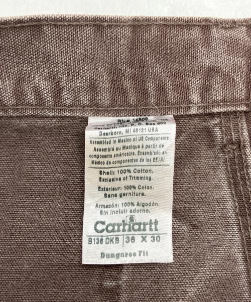 CarHartt（カーハート）CarHartt (カーハート) ダブルニーペインターパンツ　05年 USA製 ブラウン サイズ:W36×L30の古着・服飾アイテム