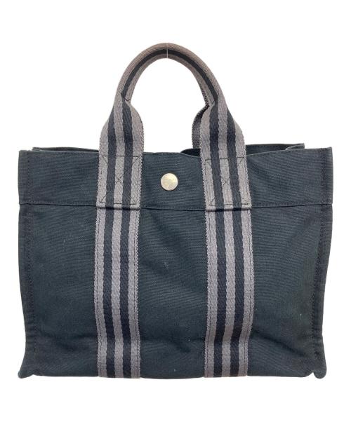 HERMES（エルメス）HERMES (エルメス) フールトゥ PM　ハンドバッグ ブラックの古着・服飾アイテム