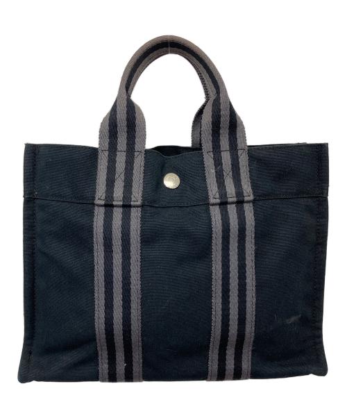 HERMES（エルメス）HERMES (エルメス) フールトゥ PM　ハンドバッグ ブラックの古着・服飾アイテム