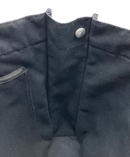 HERMES（エルメス）HERMES (エルメス) ドーヴィルMM キャンバストートバッグ ブラックの古着・服飾アイテム