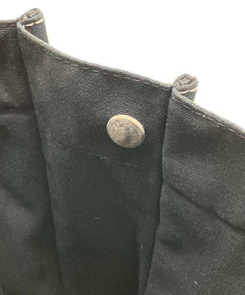 HERMES（エルメス）HERMES (エルメス) ドーヴィルMM キャンバストートバッグ ブラックの古着・服飾アイテム