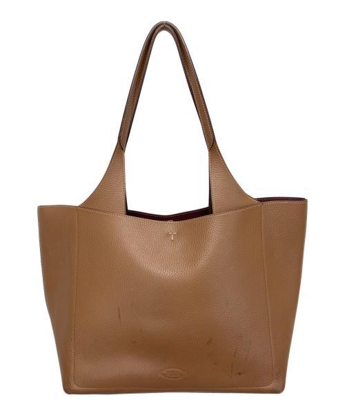 TOD'S（トッズ）TOD'S (トッズ) タイムレス　トートバッグ ブラウンの古着・服飾アイテム